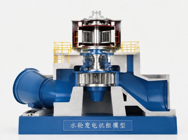益阳水轮发电机组剖视模型